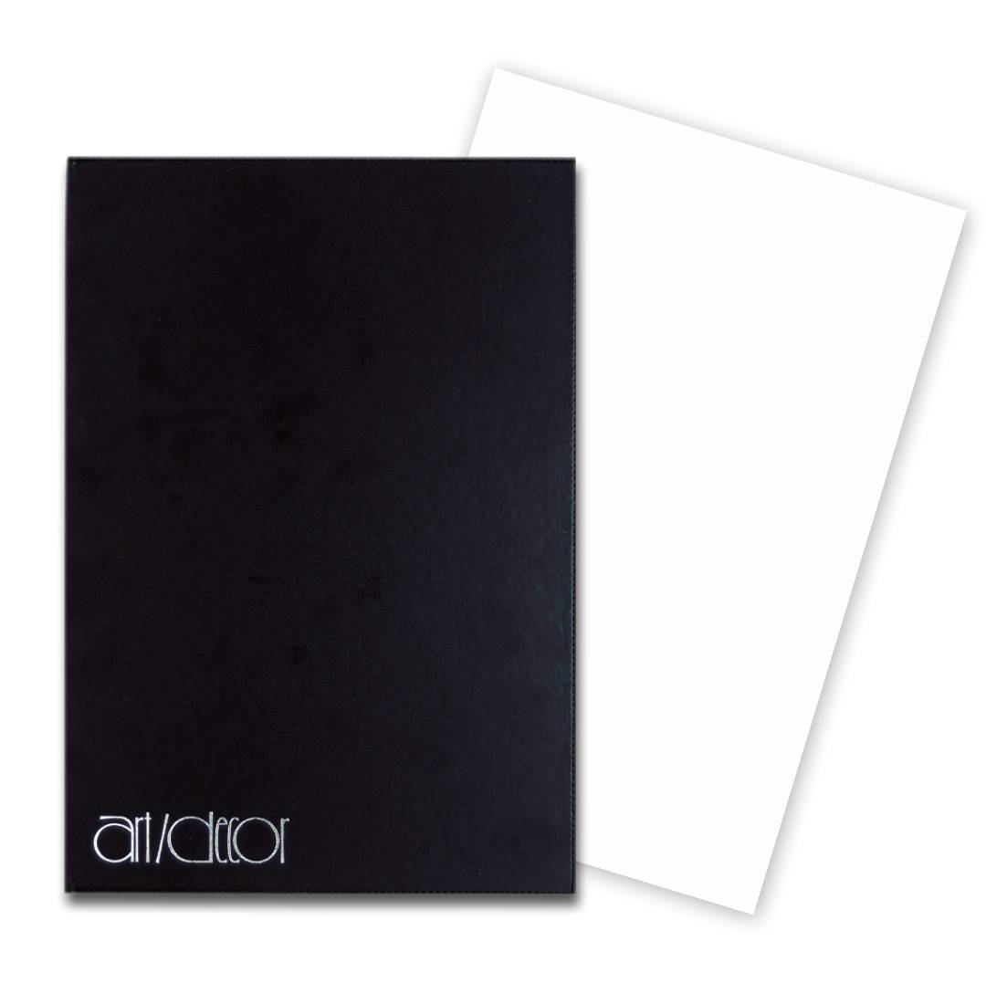 สมุดวาดเขียน ปกหนังดำ <br> เมย์ฟลาวเวอร์ M400 <br> 100แกรม 50แผ่น