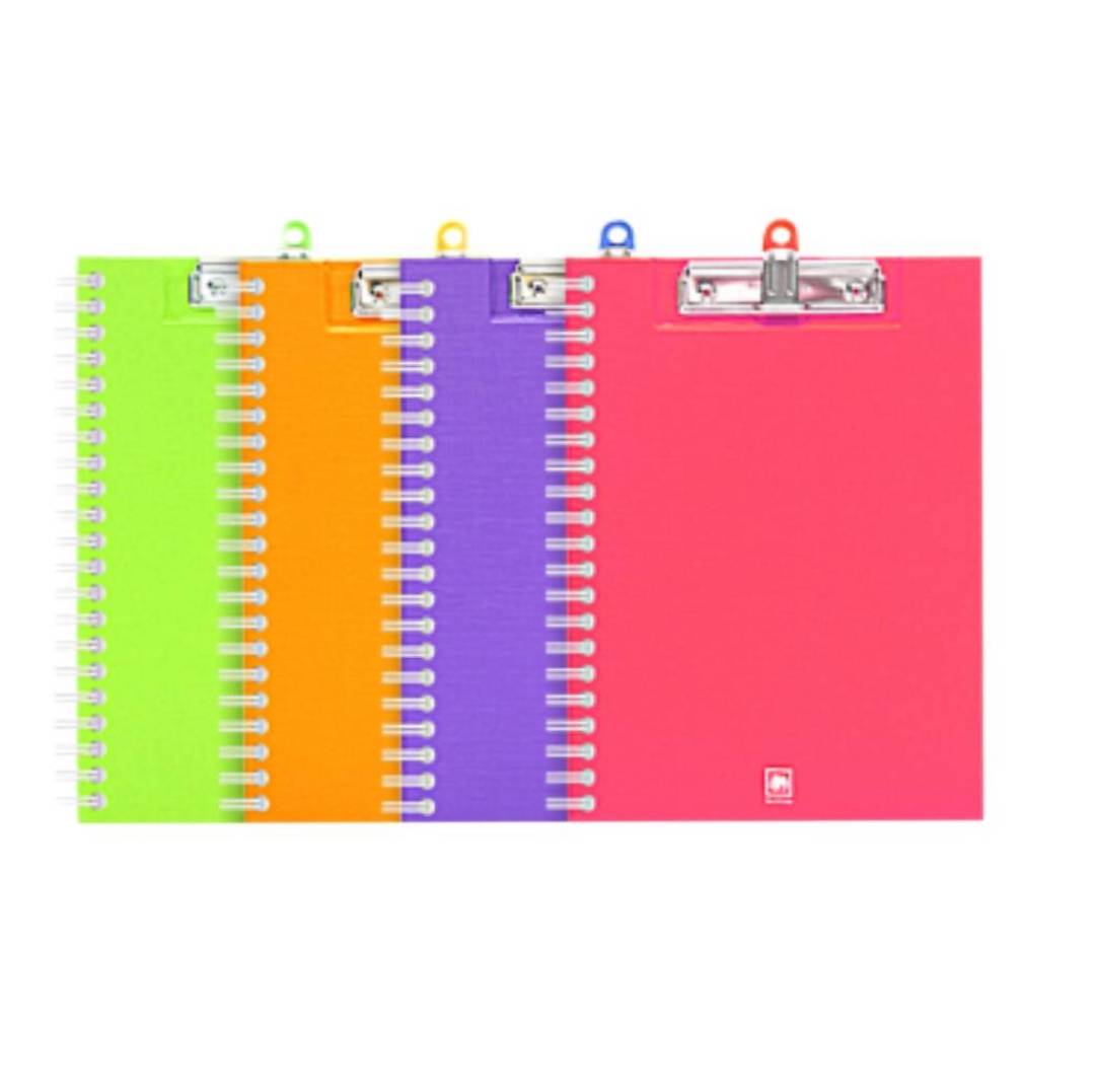 คลิปบอร์ดพลาสติกมีปกสันห่วง  <br> ตราช้าง 1111A4 WB