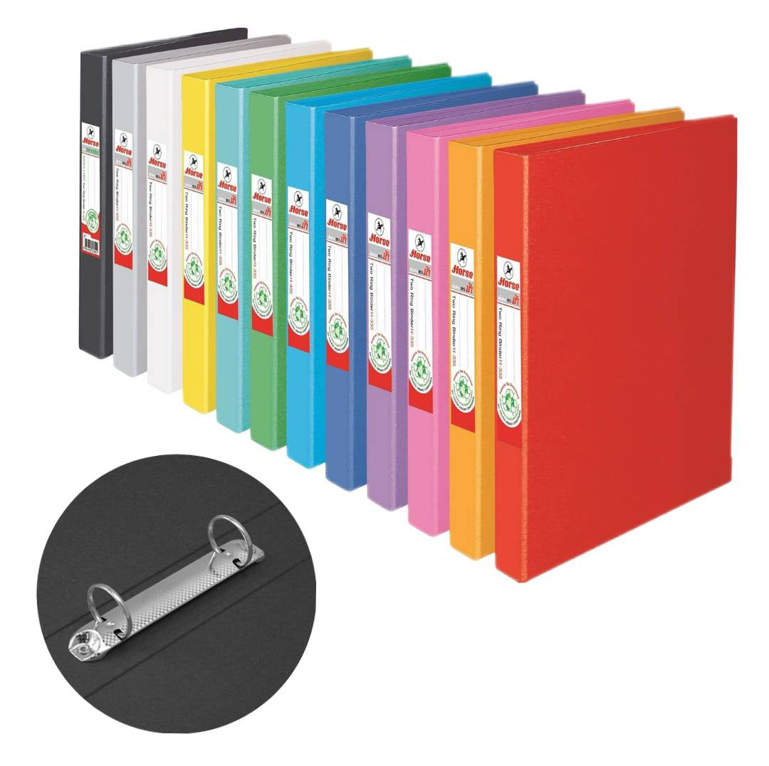 แฟ้ม 2ห่วง ตราม้า <br> H-335 A4