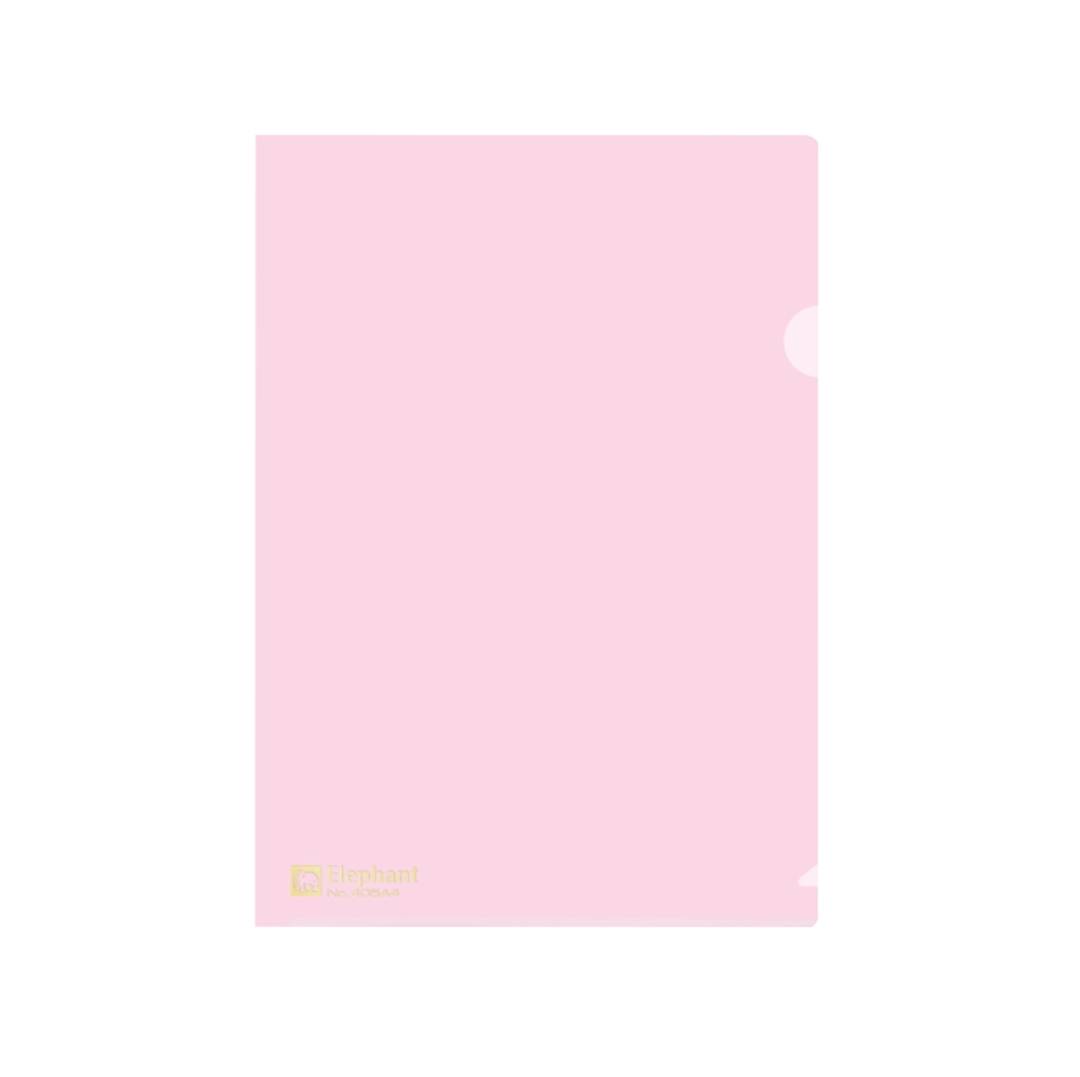 แฟ้มพับพลาสติก ตราช้าง <br> 405 A4 12แฟ้ม/ห่อ