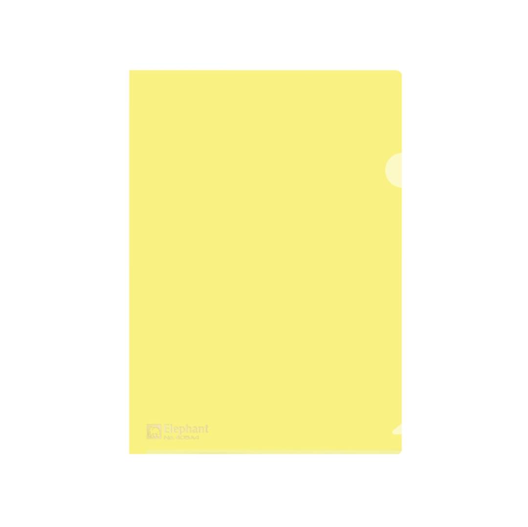 แฟ้มพับพลาสติก ตราช้าง <br> 405 A4 12แฟ้ม/ห่อ