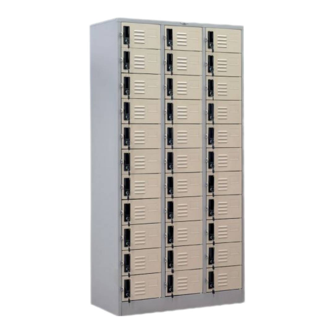 ตู้ล็อกเกอร์ 33 ประตู (มีกุญแจ) <br> รุ่น Estee (เอสเต้) <br> 91.4W x 45.7D x 183H cm.