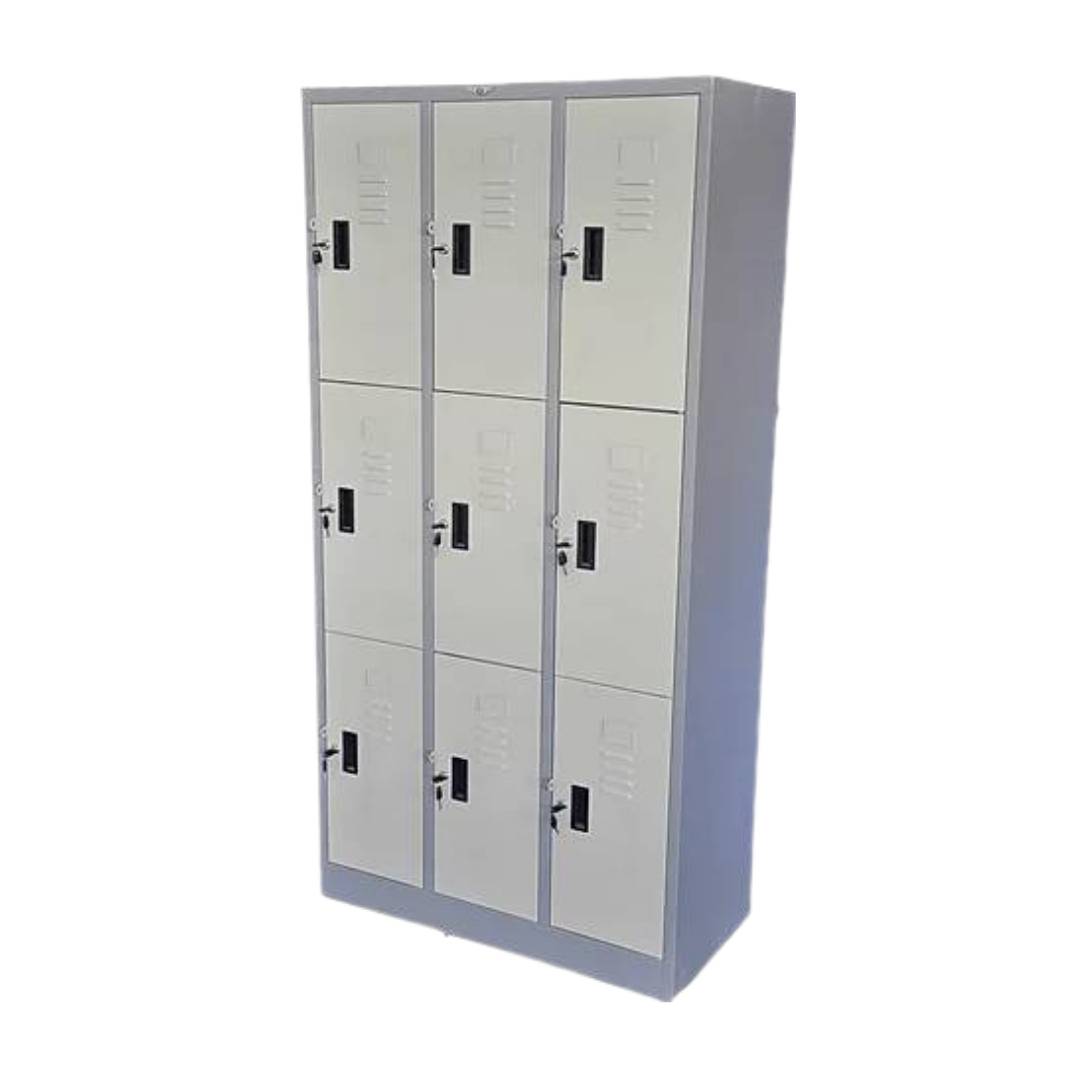 ตู้ล็อกเกอร์ 9 ประตู <br> รุ่น Roshan (โรชาน) <br> 91.4W x 45.7D x 182.9H cm.