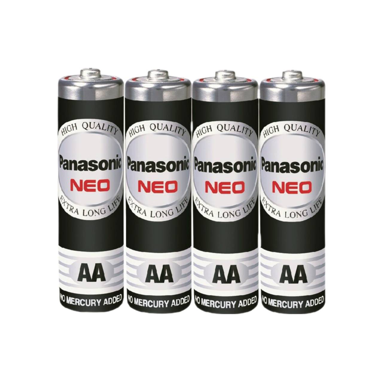 ถ่านพานาโซนิค นีโอ <br>ดำ R6NT UM-3.NT <br>1.5V AA 4ก้อน/แพ็ค