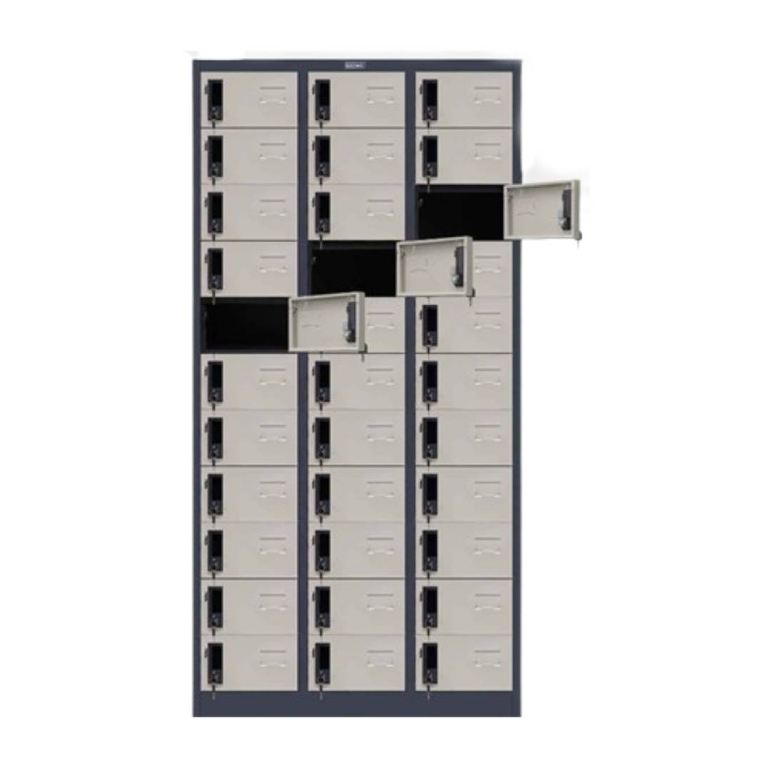ตู้ล็อกเกอร์ 33 ประตู ไอคอนิค <br> รุ่น CKL-6133 <br> 90W x 45D x 185H cm.