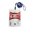 ป้ายพลาสติกคล้องคอจัมโบ้ <br> โรบิน 205 สีใส 12อัน/แพ็ค