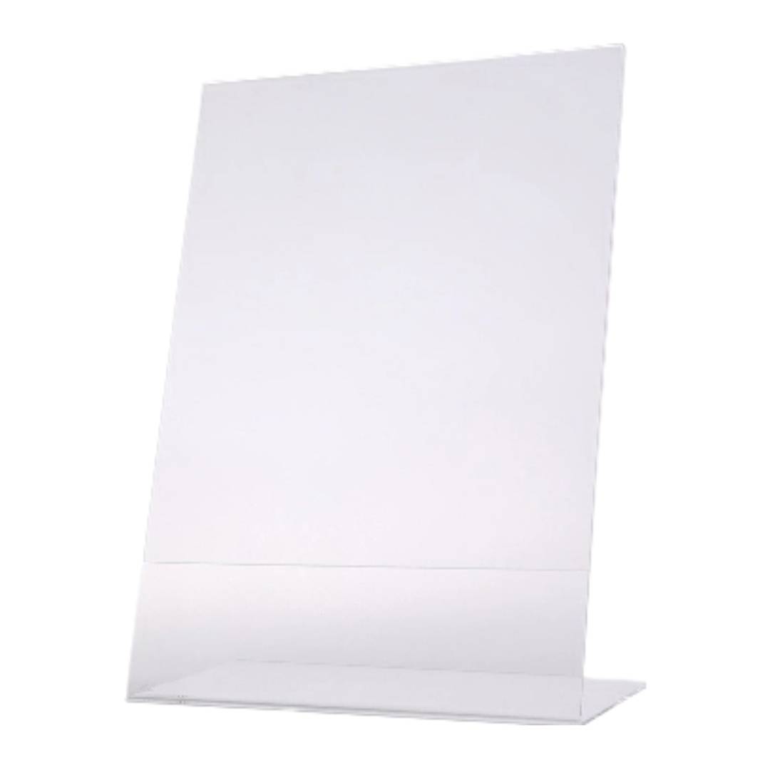 ป้ายอะคริลิคตั้งโต๊ะ AC-9010 <br> แนวตั้งเอียง 1หน้า <br> 10x15ซม. A6