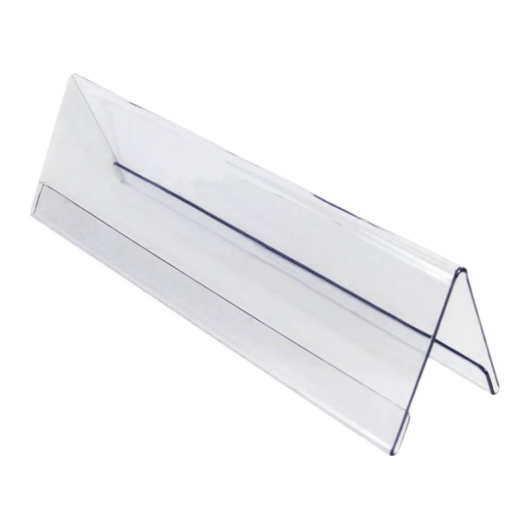 ป้ายอะคริลิคตั้งโต๊ะ แพลนโก <br> แนวนอน 2หน้า <br> 9x30ซม.