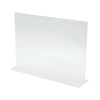 ป้ายอะคริลิคตั้งโต๊ะ แพลนโก <br> แนวนอน 2หน้า <br> 15x21ซม. (A5)