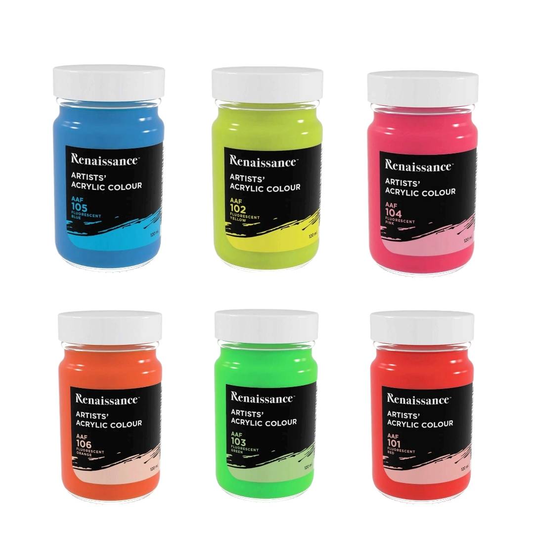 สีอะคริลิค สะท้อนแสง <br> เรนาซองซ์ 120มล.