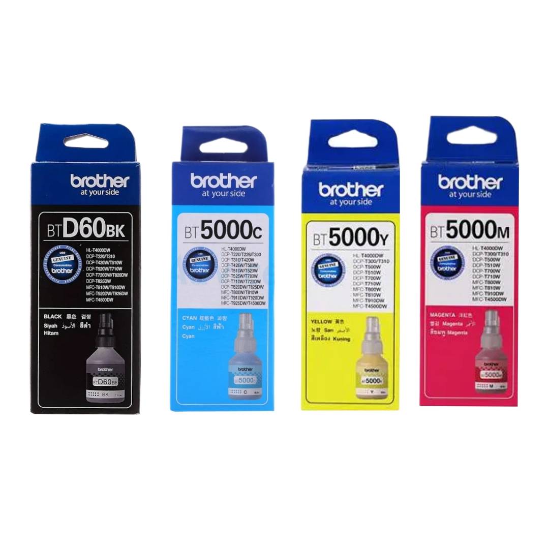 น้ำหมึก Brother <br> BT5000 C M Y <br> BTD60BK