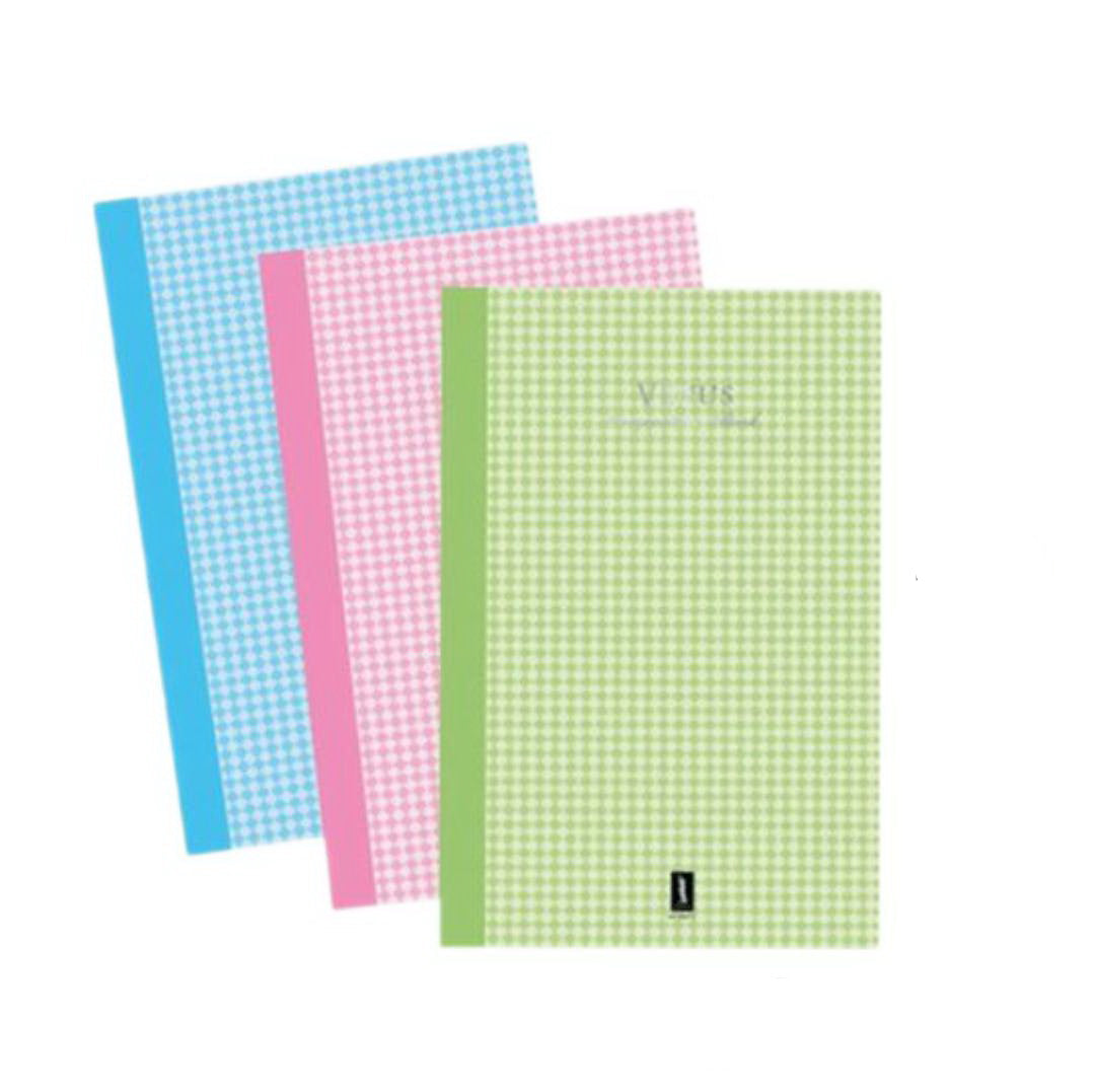 สมุดปกแข็งเคลือบพลาสติก 5/100 <br> 70แกรม 21.5x33ซม. HV-51007 <br> วีนัส