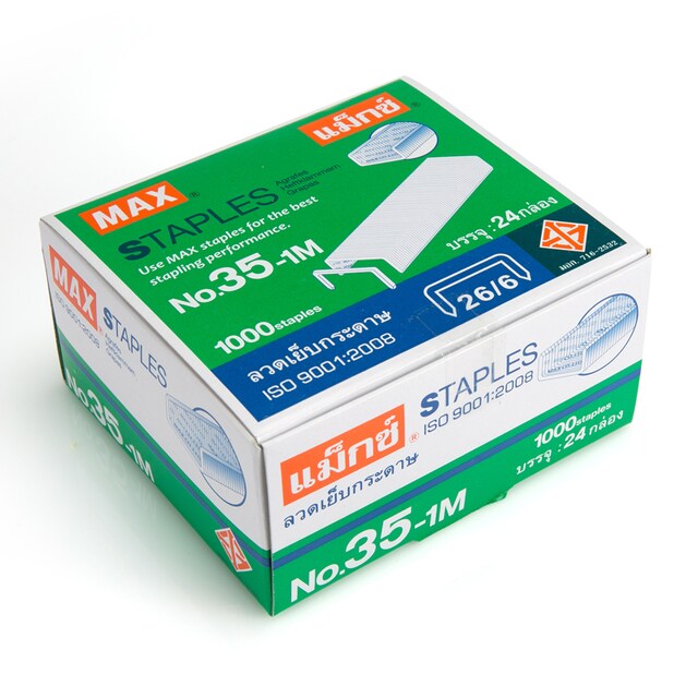 ลวดเย็บกระดาษ แม็กซ์ <br> 35-1M (24กล่อง/แพ็ค)