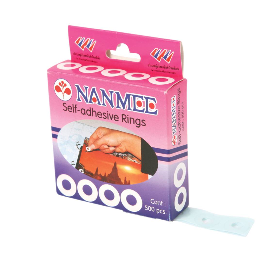 ตาไก่พลาสติก นานมี <br> 500ดวง/กล่อง (สติ๊กเกอร์)