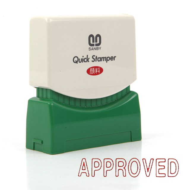 ตรายางหมึกในตัว ซันบี้ <br> APPROVED