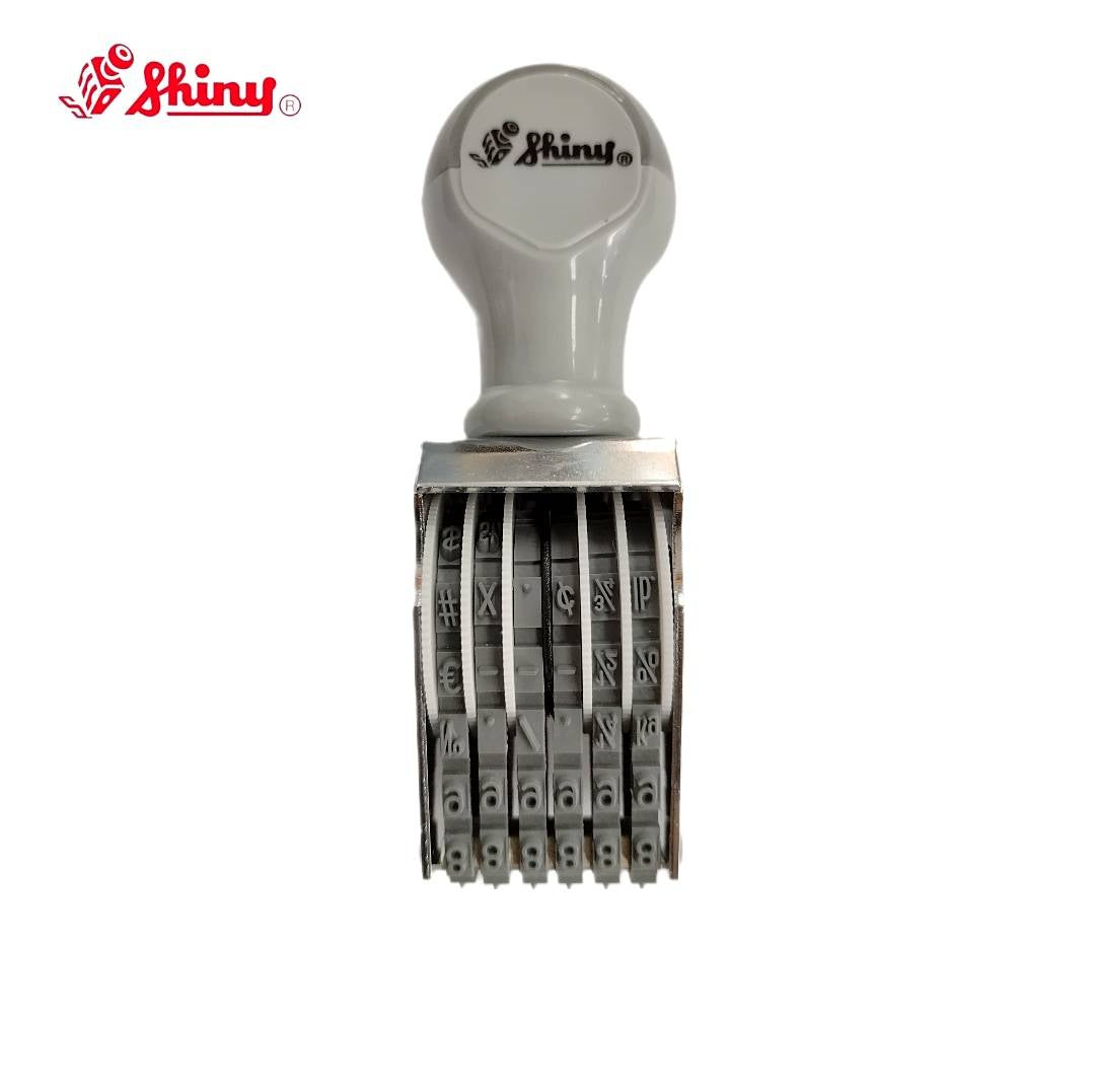 ตรายางตัวเลข ชินนี่ N-56 <br> 6หลัก 3มม.