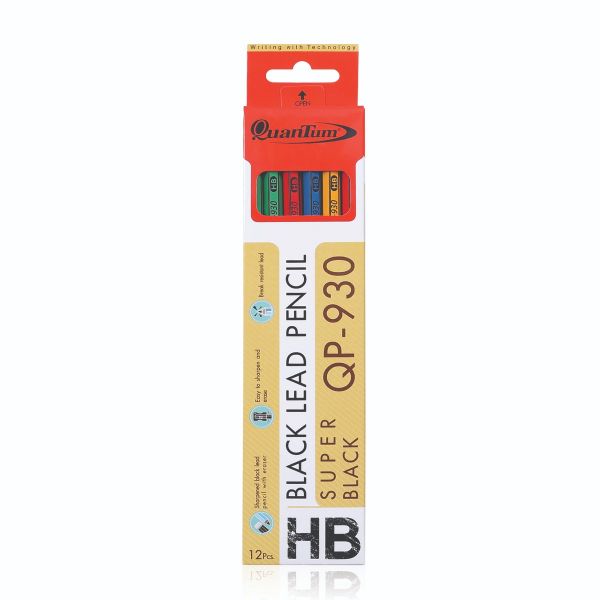 ดินสอดำ ควอนตั้ม QP-930<br> HB (12แท่ง/กล่อง)