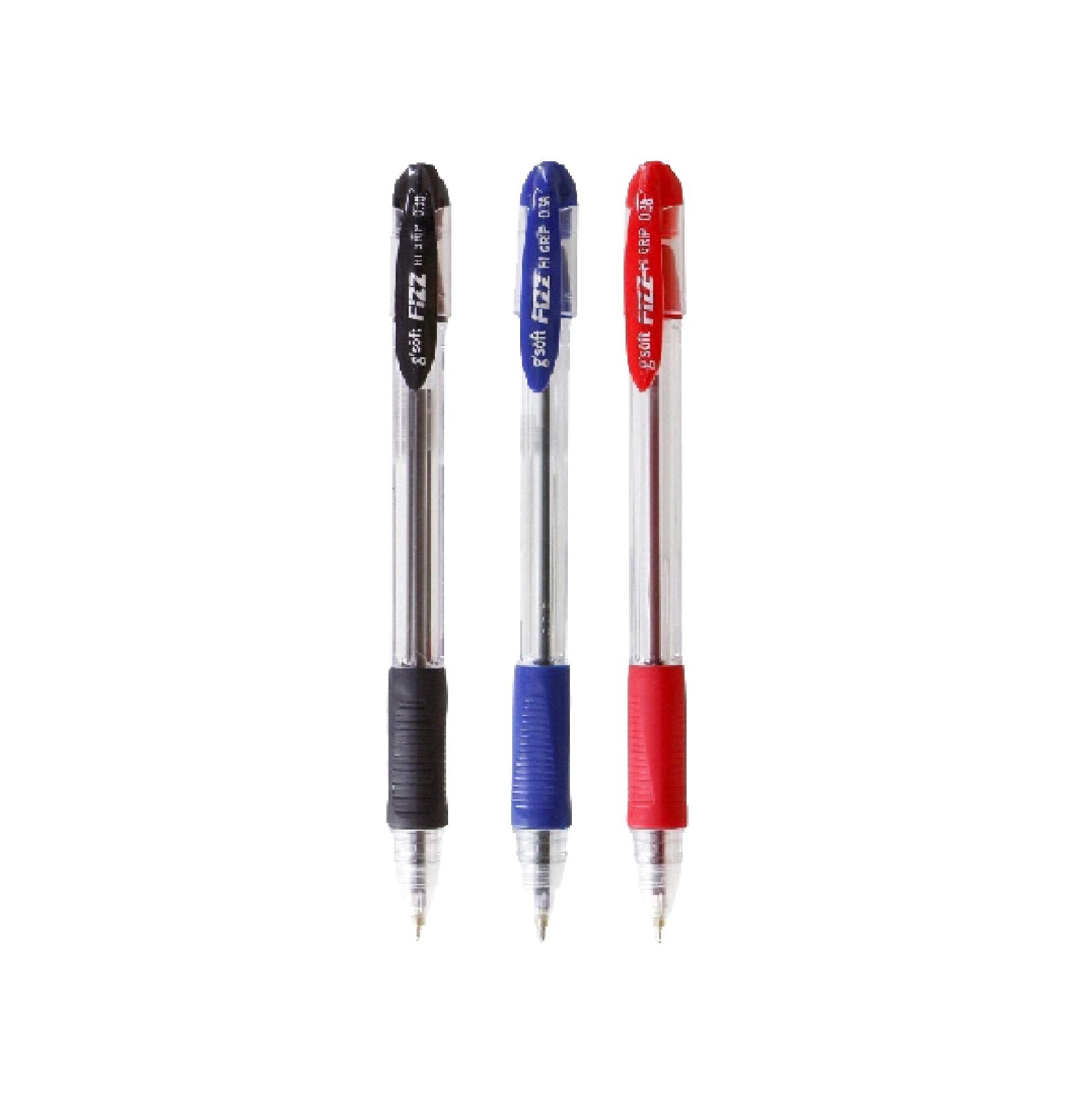ปากกาลูกลื่น จีซอฟท์  <br>HI-GRIP 0.38 มม. <br>12ด้าม/กล่อง
