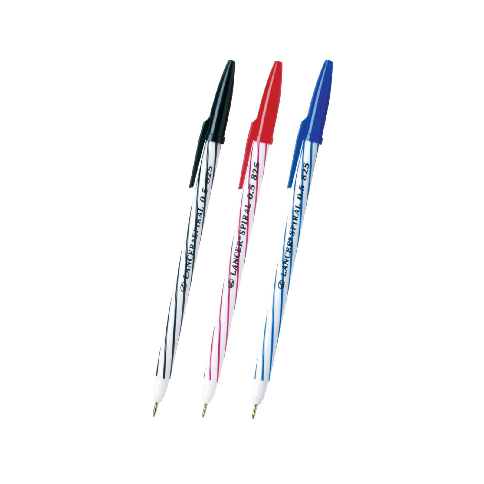 ปากกาลูกลื่น แลนเซอร์ <br>Spiral 825 50ด้าม/กระปุก