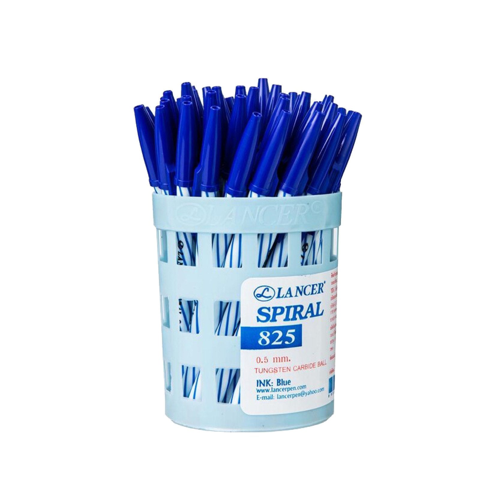 ปากกาลูกลื่น แลนเซอร์ <br>Spiral 825 50ด้าม/กระปุก