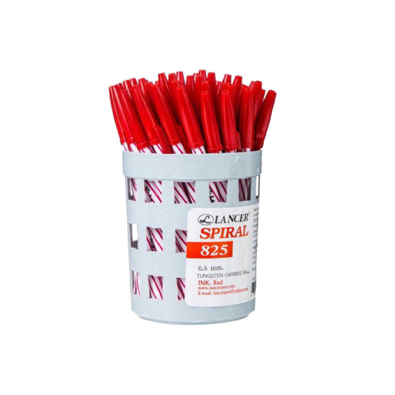 ปากกาลูกลื่น แลนเซอร์ <br>Spiral 825 50ด้าม/กระปุก