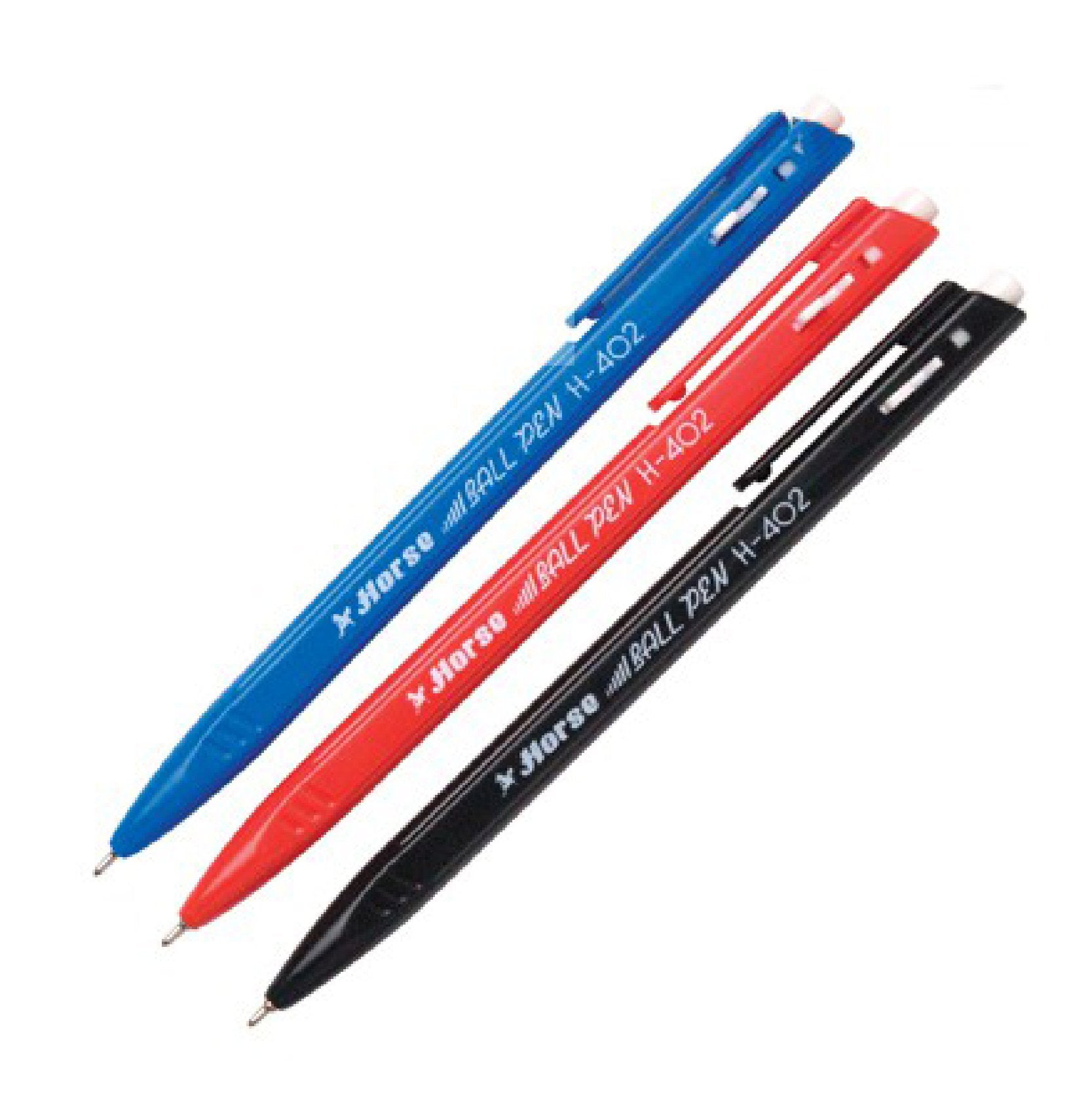 ปากกาลูกลื่น ตราม้า H-402 <br>0.7มม. 50ด้าม/กระปุก