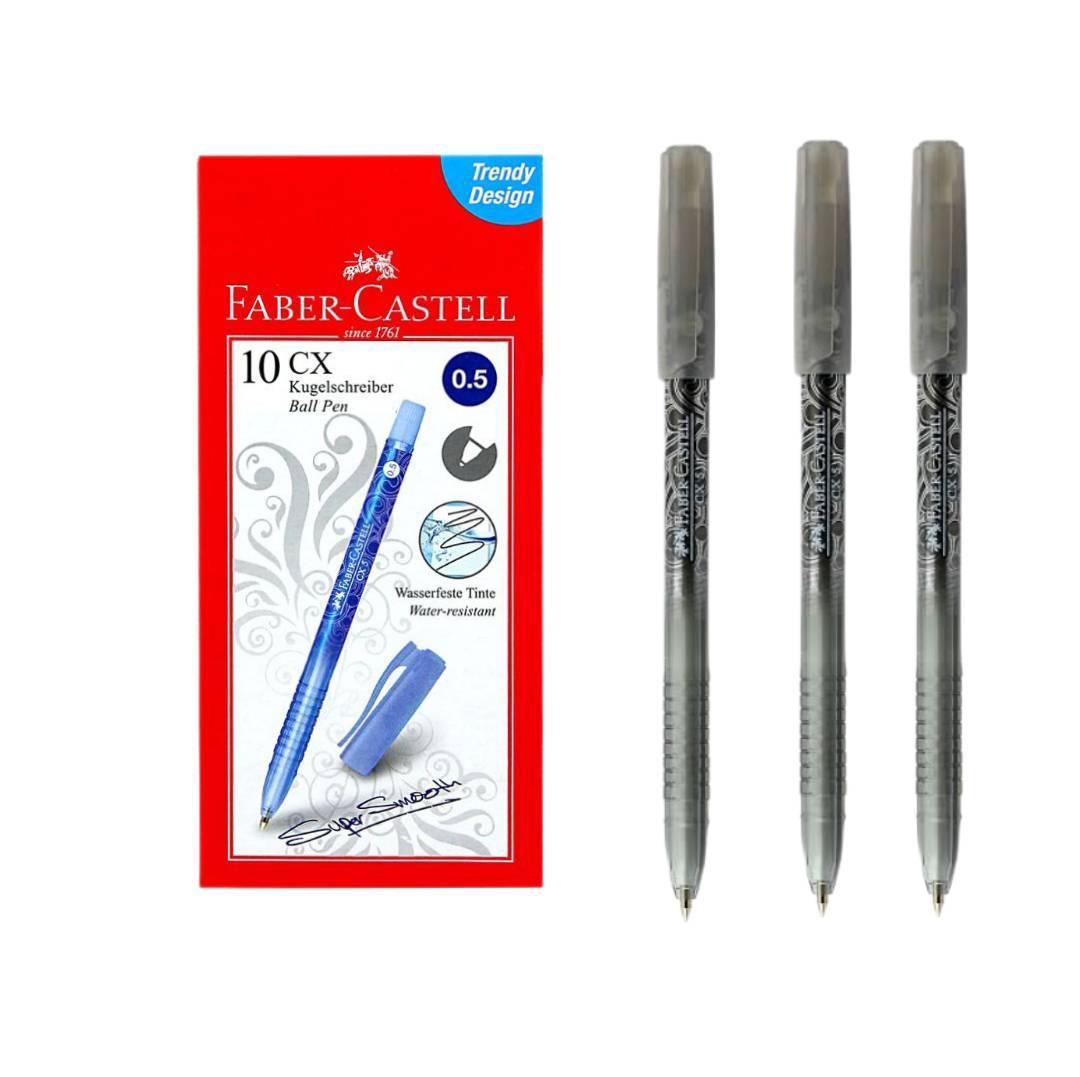 ปากกาลูกลื่น เฟเบอร์ คาสเทล <br> CX-5 0.5มม. 10ด้าม/กล่อง