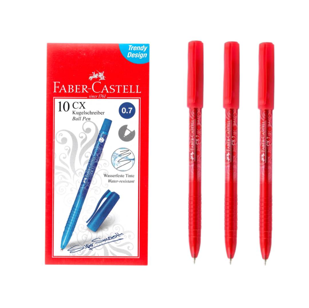 ปากกาลูกลื่น เฟเบอร์ คาสเทล <br> CX-7 0.7มม. 10ด้าม/กล่อง