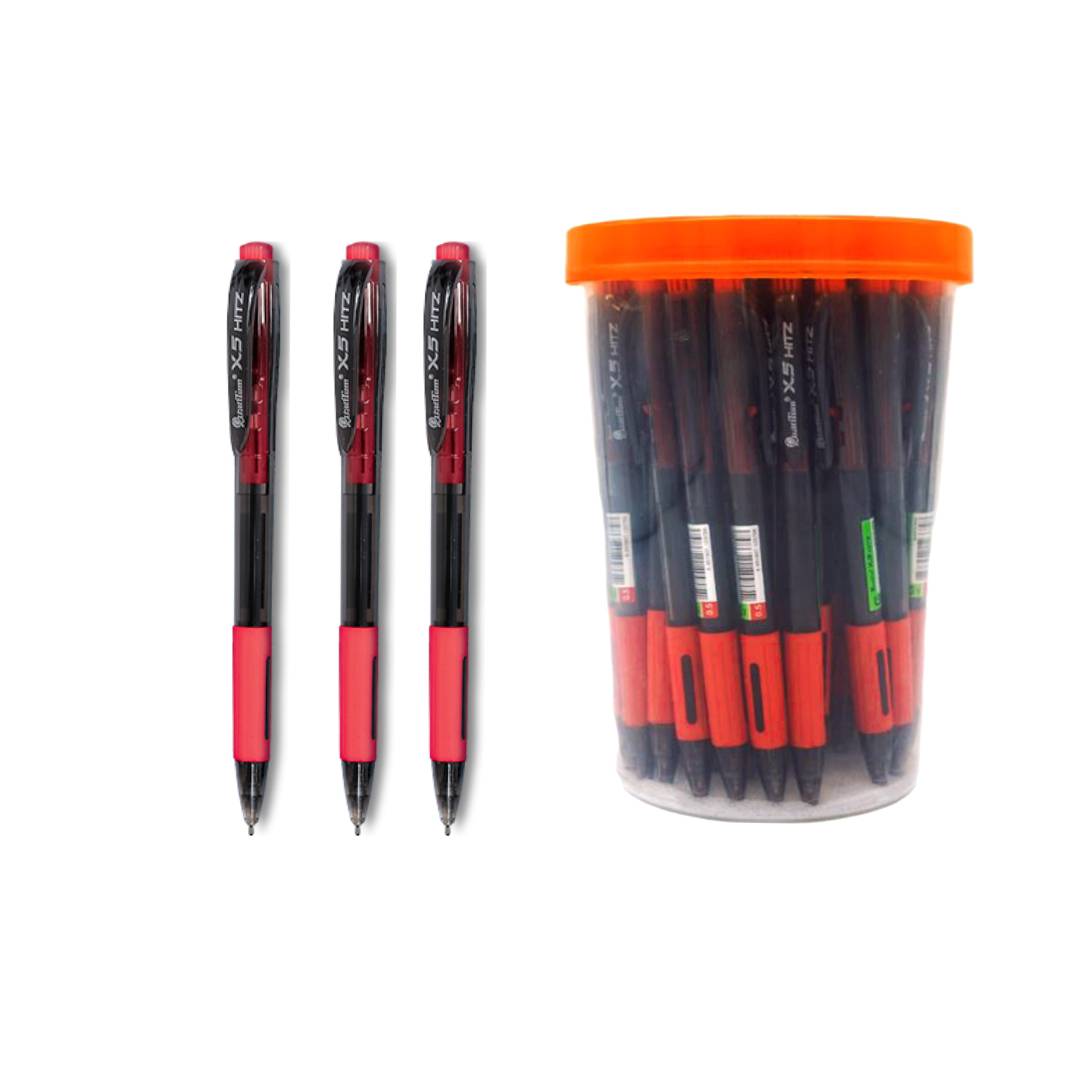 ปากกาลูกลื่น ควอนตั้ม เจลโล่พลัส <br> X5 0.5มม. 50ด้าม/แพ็ค