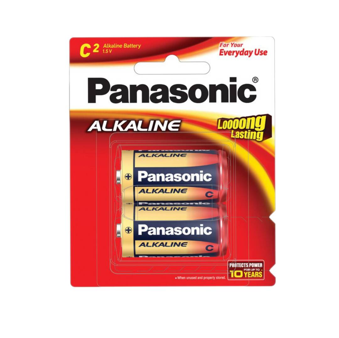 ถ่านอัลคาไลน์ พานาโซนิค <br> C LR14T/2B (2ก้อน/แพ็ค)