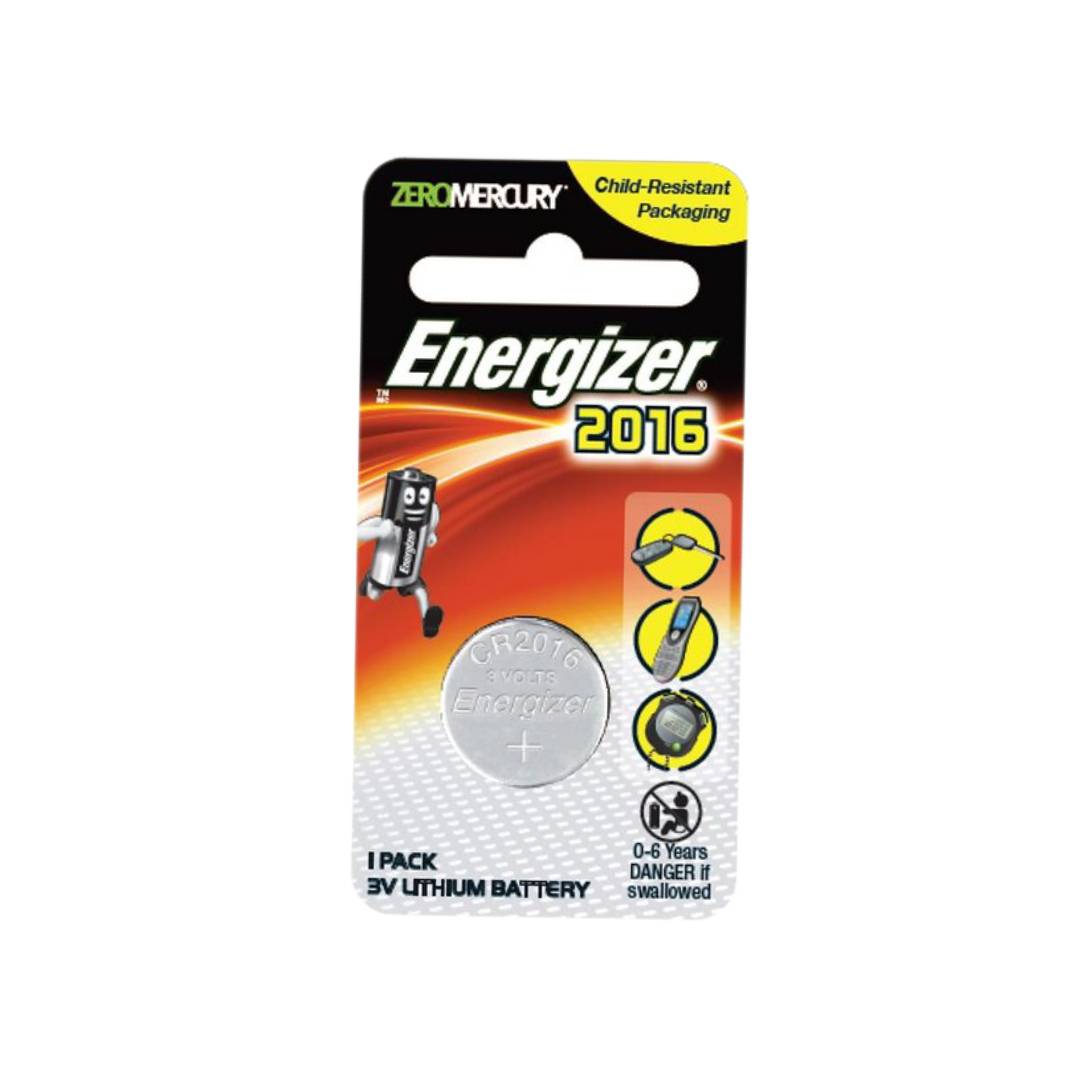 ถ่านกระดุม ลิเธี่ยม Energizer <br> 2016 3V 1ก้อน/แพ็ค