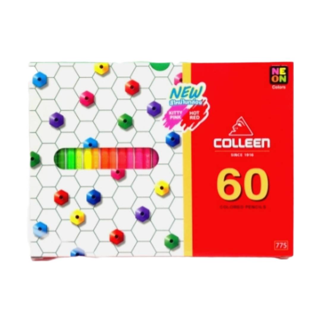 ดินสอสีไม้ คอลลีน 775 <br> 60แท่ง 60สี
