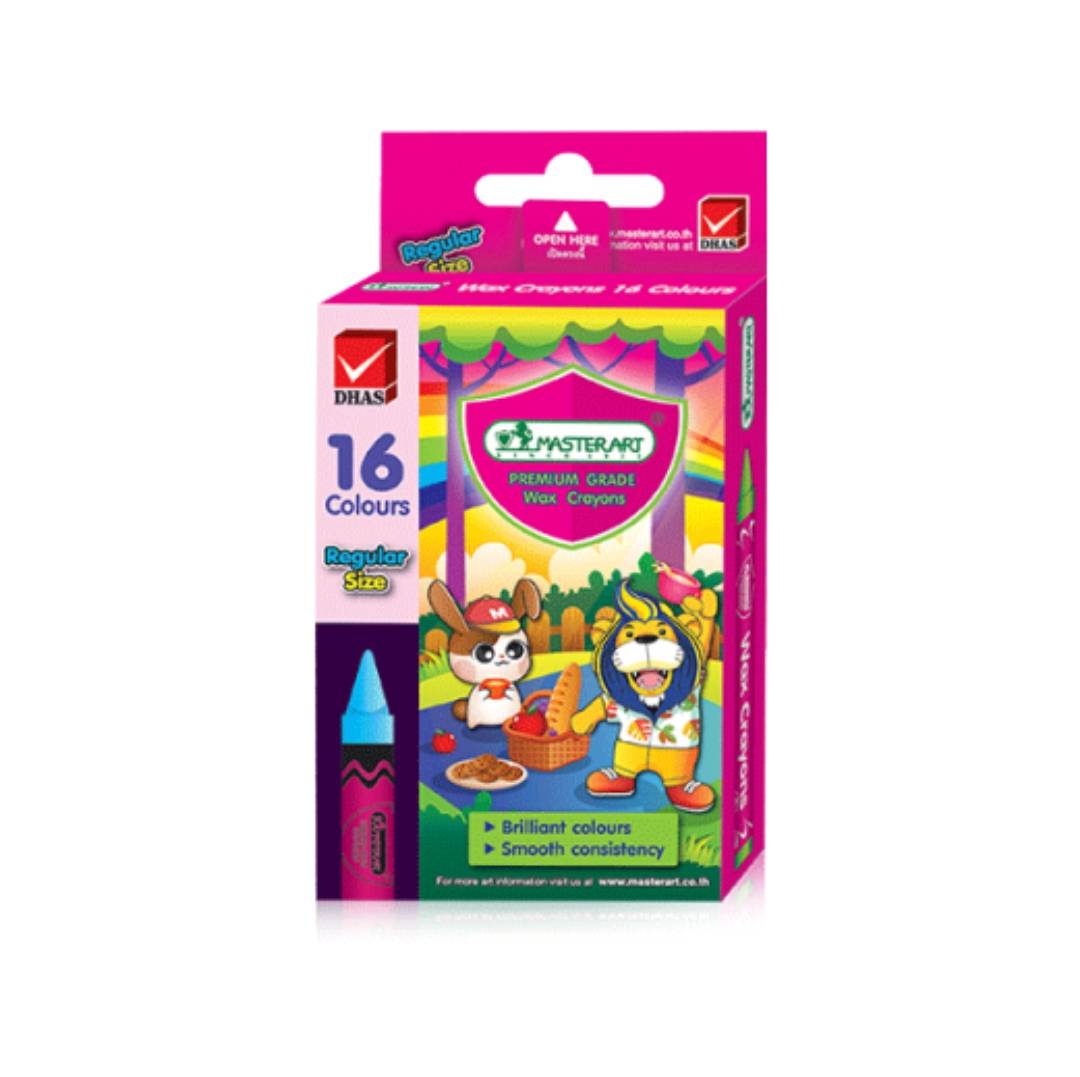 สีเทียน มาสเตอร์อาร์ต <br> ขนาดกลาง 16สี