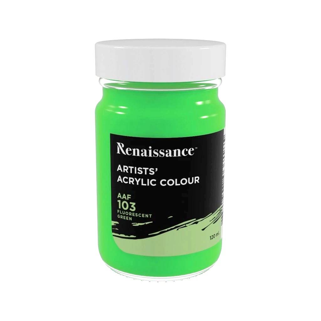 สีอะคริลิค สะท้อนแสง <br> เรนาซองซ์ 120มล.