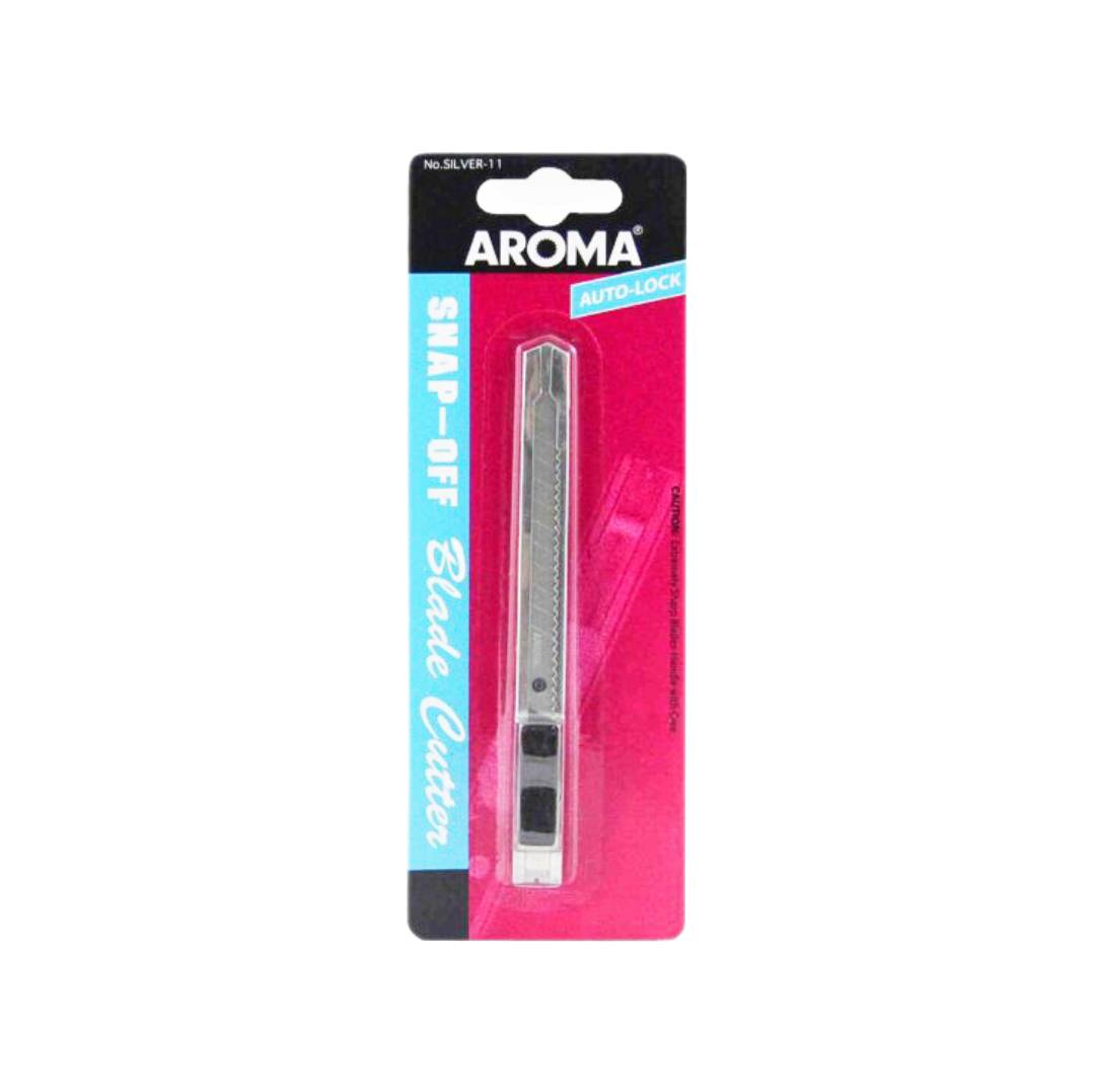 มีดคัตเตอร์ AROMA <br> SILVER-11