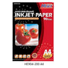 กระดาษ INK JET HI-JET <br> ผิวด้าน HE904-200 EATRA <br> 90g A4 200แผ่น/ห่อ
