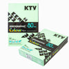 กระดาษปอนด์สี KTV 80g <br> A4 500 แผ่น/รีม สีอ่อน