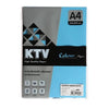 กระดาษการ์ดสี KTV <br> 160แกรม A4 50แผ่น/แพ็ค
