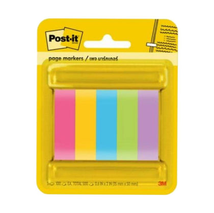 โพสต์-อิท โน้ต 3M <br> 670-5ASST 15x50มม. <br> 100แผ่นx5สี 500แผ่น/แพ็ค