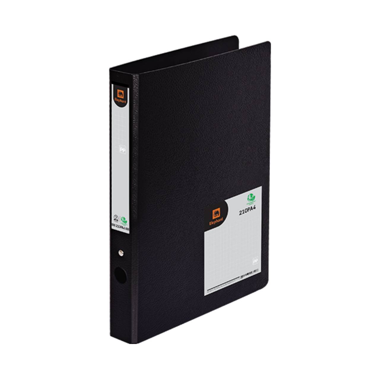 แฟ้ม 2 ห่วง ตราช้าง 210P F/A4 <br> ปกพลาสติก