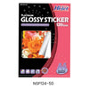 สติกเกอร์ INK JET PLATINUM GLOSSY <br> ผิวมันเงา NSP124-50 <br> 120g A4 50แผ่น/ห่อ