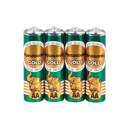 ถ่านพานาโซนิค GOLD <br> เขียว AA R6GT/4SL <br> 4ก้อน/แพ็ค