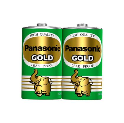 ถ่านพานาโซนิค GOLD<br> เขียว D R20GT/2SL <br> 2ก้อน/แพ็ค