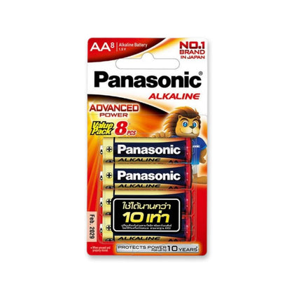 ถ่านพานาโซนิค อัลคาไลน์ <br> AA Advanced <br>Power TR6T/8B 8ก้อน/แพ็ค