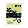 กระดาษปอนด์ KTV 80g <br>A4 500แผ่น/รีม <br>สีเหลืองอ่อน