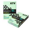 กระดาษปอนด์สี KTV 80g <br> A4 500 แผ่น/รีม สีเข้ม