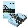 กระดาษปอนด์สี KTV 80g <br> A4 500 แผ่น/รีม สีเข้ม