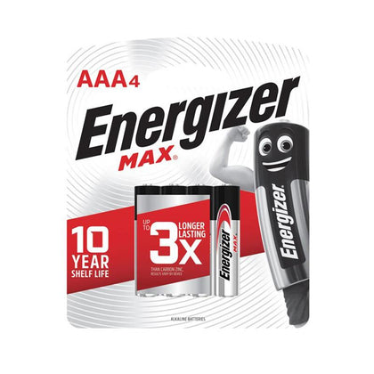 ถ่านอัลคาไลน์ Energizer <br>AAA LR03 E92 4ก้อน/แพ็ค
