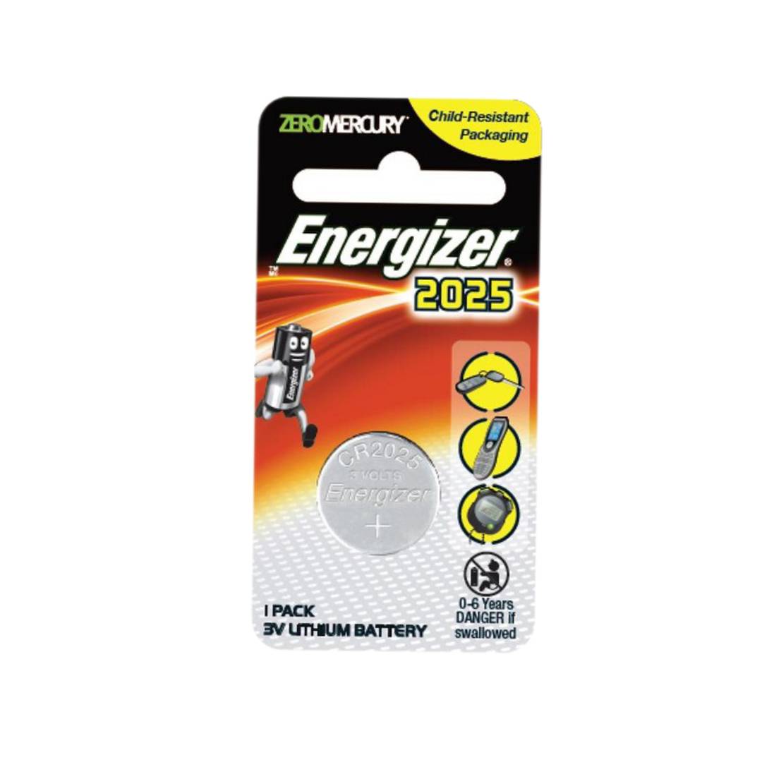 ถ่านกระดุม ลิเธี่ยม Energizer CR2025 3V 1ก้อน/แพ็ค – LIKE OFFICE