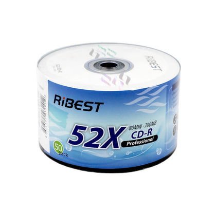แผ่น CD-R 52X 80MIN/700MB <br> RIBEST 50แผ่น/แพ็ค
